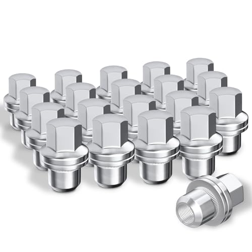 20PCS M14x1.50 Wheel Lug Nuts Compatible with Land Rover LR3 LR4 Range Rover Sport Discovery, 0.87" Hex 1.81" Length Lug Nuts Replace #RRD500510 RRD500290