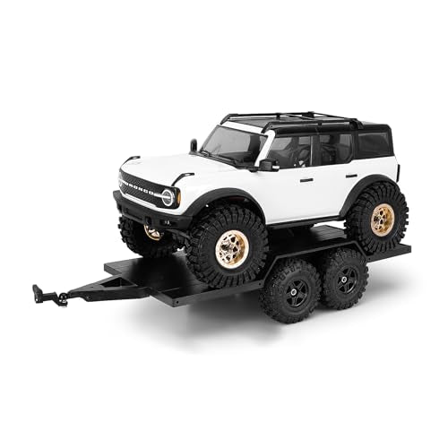 INJORA Utility Trailer with Hitch for 1/18 RC Crawler Car TRX4M Upgrade