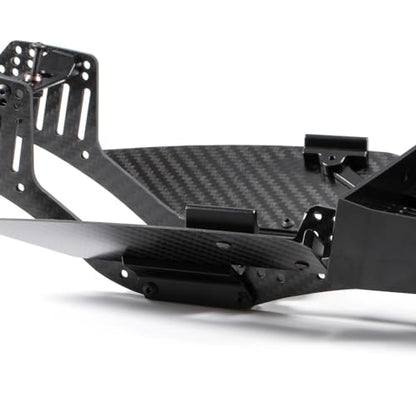1/10 Carbon LCG Chassis Kit with Molded Bed Sliders Delrin Skid Plate Dual Servo Mount for SCX10 AR44 AR45 Capra F9 TRX4 Axle Gspeed V4 Chassis GS-FS Chassis G-Shot Chassis (Sliders) - color: Sliders