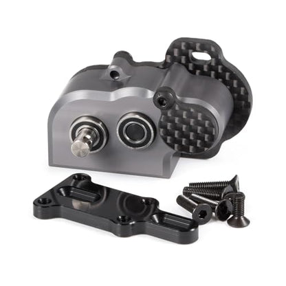 1/10 RC Portal Transmission 48Pitch Tiny Gearbox with Slipper Pad Machined Ultralight for 1/10 RC Crawler LCG Chassis Capra F9 AR45 Axle (Gray) - color: Gray