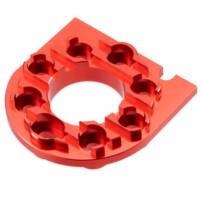 RC Aluminum Alloy Adjustable Motor Mount Plate Heat Sink Compatible with Tamiya TT01 TT01D TT01E 1/10 RC On Road Touring Car Motor Mount Chassis Upgrade Replacement Parts (Red) - color: Red