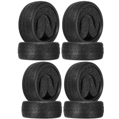 8pcs 1/10 RC Drift Tires 65 * 26mm for On Road Racing Car Drift RC Touring Car (Style C) - style: style C