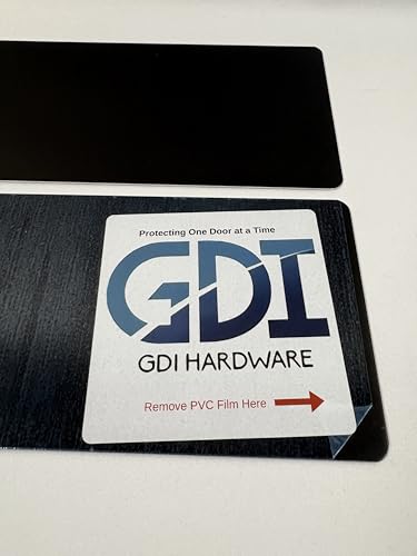 Protection Plates/Push Plates (Black, 4 x 16) - color: Black, size: 4 x 16