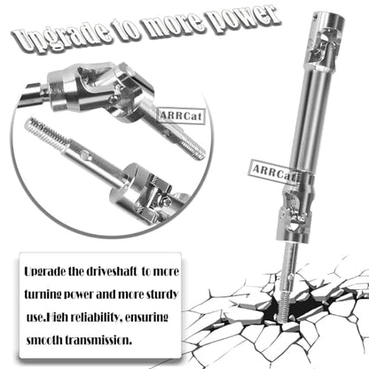 Stainless Steel Rear Drive Shaft CVD for 1/10 Rustler VXL 4X4 2WD/Stampede VXL 4X4 2WD/Hoss VXL 4X4 2WD/Slash Platinum/Ultimate/VXL 4x4 2WD RC Car,ARRCat Upgrades Part