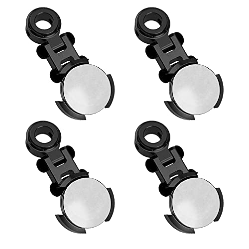 ShareGoo 4Pack Metal Magnetic Stealth Invisible Body Post Mount Upgrade Parts Compatible with Axial SCX10 HSP Redcat D90 1/10 RC Crawler Drift Car Truck (Black) - color: Black