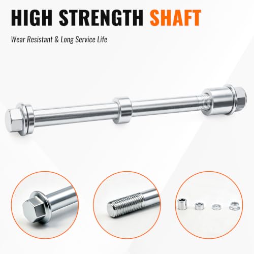 Minho 12mm 195mm Front Rear Axle with Bush 20mm 10mm 5mm Fit for PIT PRO Dirt Bike Scooter QUAD ATV - size: 12-195mm