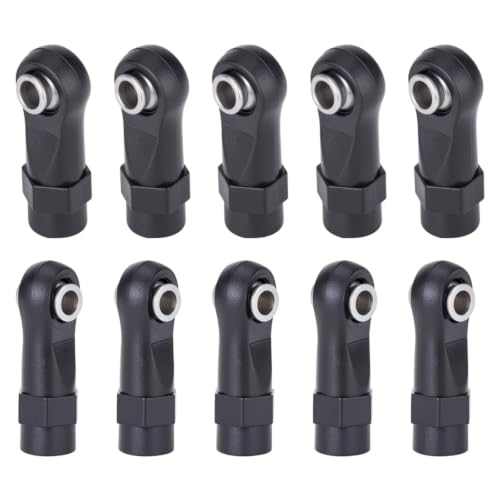 20Pcs RC Linkage Rod Ends,M3 Ball Joint Head Set for Traxxas TRX-4 Axial SCX10 HSP 90046 90047 1/10 RC Crawlers Car Upgrade Parts (20pcs Straight) - style: 20pcs Straight