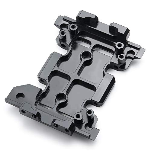 Aluminum Center Transmission Skid Plate Mount Protection Plate Chassis Guard Compatible with Axial SCX10 III Upgrades 1/10 RC Crawler AXI03007 AXI03006 Upgrade Parts