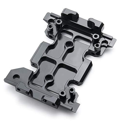 Aluminum Center Transmission Skid Plate Mount Protection Plate Chassis Guard Compatible with Axial SCX10 III Upgrades 1/10 RC Crawler AXI03007 AXI03006 Upgrade Parts
