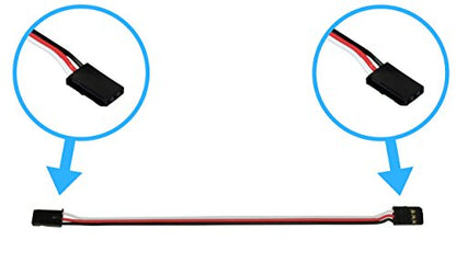 Futaba Style 6" / 150mm Male Male Servo Extension - 5 Pack #1005M