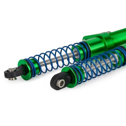 1/10 RC Aluminum Alloy Shocks Absorber – Adjustable 80-100mm Oil Damper for Crawler Car Axial SCX10 II 90046 Capra / TRX4 / Tamiya LCG / VS4-10 / D90 / Cheater Rigs (green) - color: green