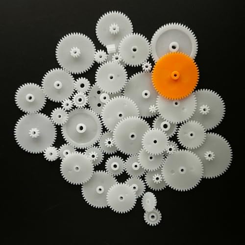 46PCS Module 0.5 Small Motor Gear Plastic Gear for DIY Model Toy RC Car Helicopter RC Toy Replacement Accessories