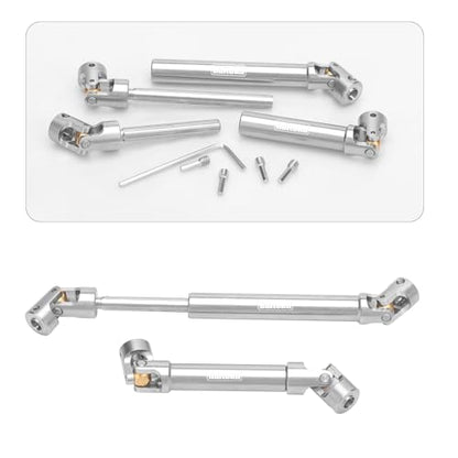 daitoku RC Drive Shaft 94-125mm & 117-168mm for SCX10 TRX4 1/10 RC Crawler Car Driveshaft Upgrade Parts Replacement (2PCS)