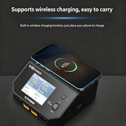 GT Power V6 Pro 700W Dual Channel Smart RC Battery Charger Wireless Phone Charge