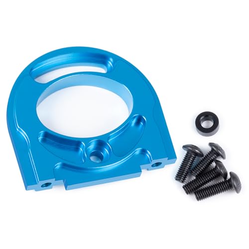 Aluminum Adjustable Motor Mount Plate Compatible with Tamiya TT02 1/10 Motor Mount Chassis RC On Road Touring Car Upgrade Parts 54558 Blue
