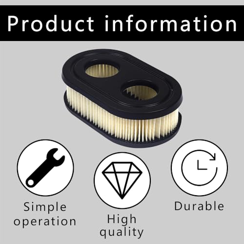 4PCS 593260 Air Filter Replaces 798452 334404, Air Cleaner Cartridge Filter, Lawn Mower Air Cleaner Replacement Filters for 550E 09P702 500EX 550EX 575EX 09P00 5432 5432K 4247 Series Engine