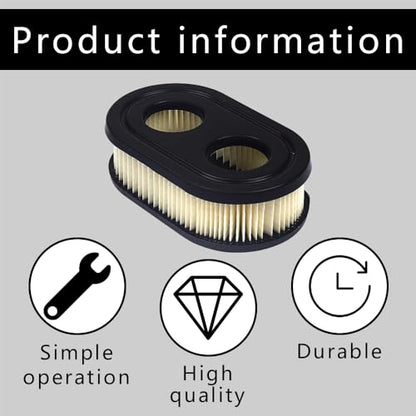 4PCS 593260 Air Filter Replaces 798452 334404, Air Cleaner Cartridge Filter, Lawn Mower Air Cleaner Replacement Filters for 550E 09P702 500EX 550EX 575EX 09P00 5432 5432K 4247 Series Engine