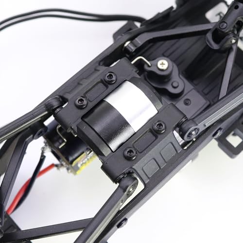 Metal Transmission Gearbox with Bracket for FMS FCX24 1/24 Power Wagon FCX18 Land Cruiser LC80 K5 Blazer RC Crawler Upgrade Part (Titanium) - color: Titanium