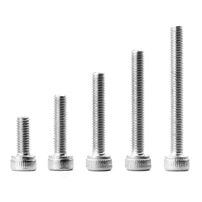 M3 x 8mm 12mm 16mm 20mm 25mm Hex Socket Head Cap Screws Bolts, 304 Stainless Steel, Metric Machine Fully Threaded, Bright Finish, Allen Hex Drive, Assortment Kit 125PCS - size: M3 x 8/12/16/20/25mm (125PCS)