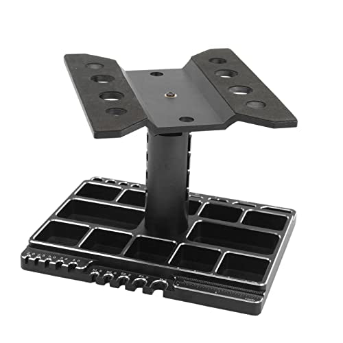 SUNGOOYUE RC Car Work Stand, Aluminum Alloy 360 Degree Rotatable Lockable Regulable Height RC Car Repair Workstation Vehicle Scale Accessories Vehicle Bodies & Scale Acce