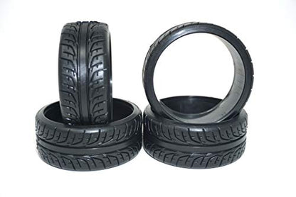 1/10 F-Shaped Hard Plastic On Road Drift Tires (4pc)