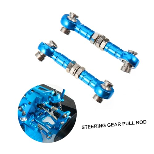 Rc Turnbuckle Rod Adjustable Linkage Steering Tie Rod Servo Link for Rc Car Truck 2 Pcs 1.57 X 0.39 X 0.31 in for Steering Control