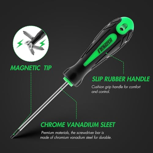 10-Piece Metric Hex Screwdriver Set, Metric(0.9mm-6mm) Hex Allen Wrench Screwdriver Set, Perfect for RC Cars, Quadcopters and Helicopter Car Models