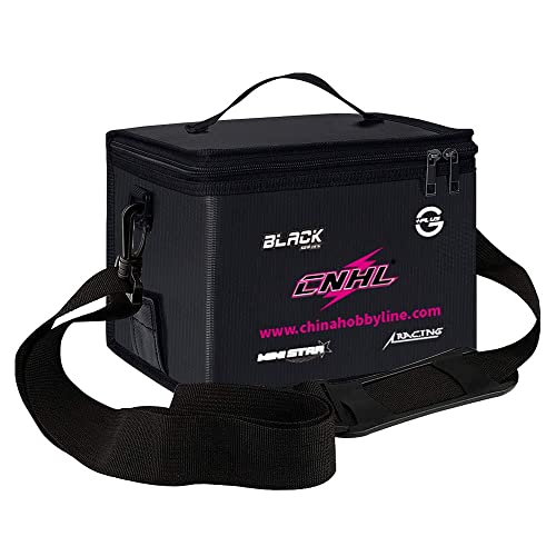 CNHL Fireproof Lipo Safe Bag Explosionproof Large Double Zipper Storage | Keeps multiple packs neatly organized, secures lipo charging bag use indoors, and offers easy outdoor portability.