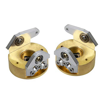 QUE-T 1 Pair Brass Steering Knuckles Weight for 1/10 RC Wraith Axial 90018