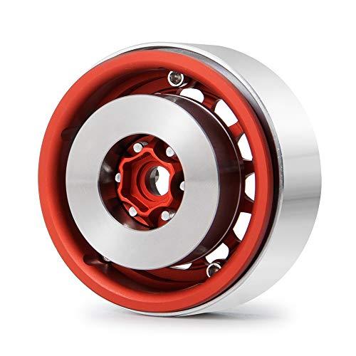 QUE-T 4pcs Stainless Steel Wheel Weights for 1/10 RC 2.2" Beadlock Rims Wraith D90 - color: Fit for 2.2" Wheel