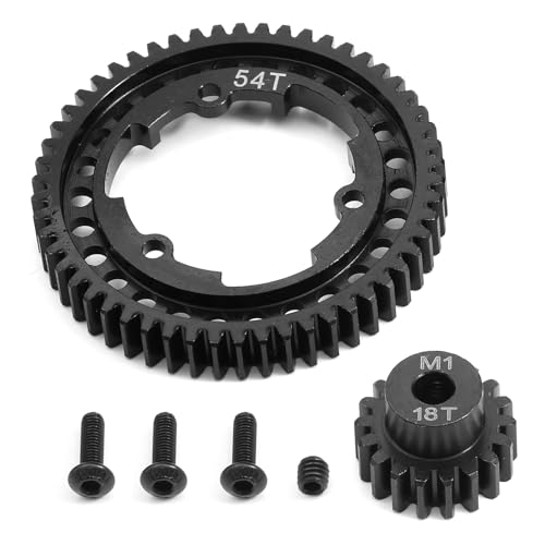 54T Spur Gear 18T 20T 22T Pinion Gears 1.0M Hardened Steel for Traxxas XMAXX XRT XO-1 Maxx E-REVO 2.0 VXL Upgrade Parts