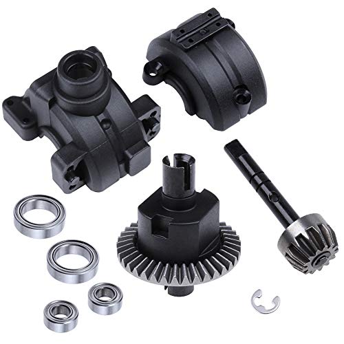 Hobbypark Rear Drive Diff Gear Box Complete Set 02024 02051 02030 03015 for Redcat Volcano EPX HSP 1/10 RC Car 94111 94123 94106 94107 94108