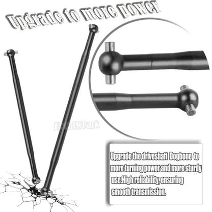 RC Drive Shaft Dogbone Upgrades Part for 1/8 Kraton 6S BLX Talion 6S BLX,Front Rear Centor Driveshaft Axles Dogbone,Replace #AR310472#AR310460,Black
