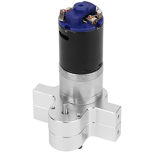 Metal Transfer Case RC Accessory for WPL Henglong B24 B16 B36, 370 CNC Aluminum Gearbox Replacement for RC Crawler Drivetrain Upgrade Kit