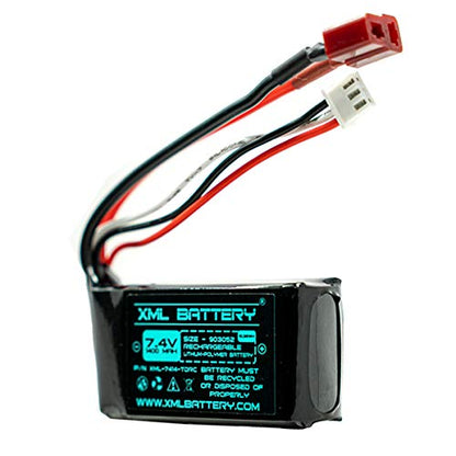 (2 Pack) 7.4v 1400mAh Li-po A959-B A969-B A979-B K929-B 2401 Wltoys for 1/18 RC Car Battery 12402 12403 12404 12423 12428 - color: A959-B A969-B A979-B RC Car Boat XML-7414-TDRC, size: 2 Pack