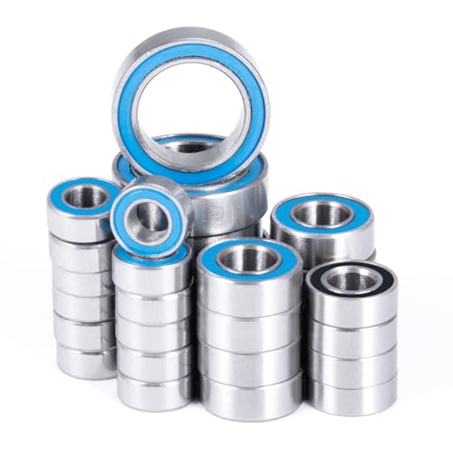 30Pcs Wheel Hub Axle Steel Bearing Kit for Redcat Ascent-18 | 1/18 Rock Crawler Upgrade Parts P6 (ABEC 3)