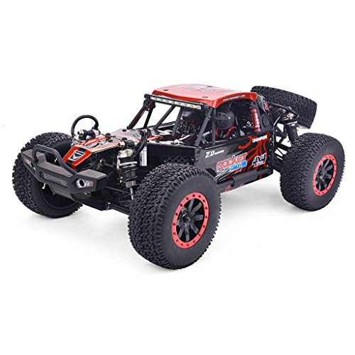 1/10 Scale 4WD RC Car DBX-104 Desert Buggy, Brushed Motor High Speed Off-Road Remote Control Truck, 2.4GHz All Terrain Hobby Vehicle for Adults-RED