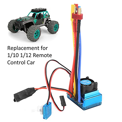 Dilwe RC Brushless ESC RC Car Parts, 120A ESC 5.3V/ 5A Bec Output Electric Speed Controller for 1/10 1/12 RC Car Boat Accessory RC Accessories