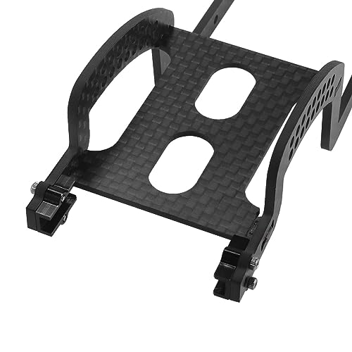LCG Chassis Kit Carbon Fiber Frame with ECS securing Straps for 1/18 TRX4M Bronco Defender Crawler Car Upgrade