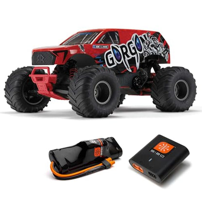 ARRMA RC Truck Gorgon 2 Wheel Drive MT 1/10 RTR (Ready-to-Run Battery and Charger Included) Smart 3300 7C S120 USB Red ARA3230ST2 - color: Red