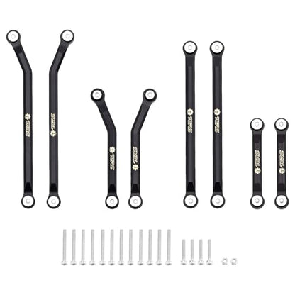 Brass High Clearance Chassis Links Set for Axial SCX24 Lexus GX 470 1/24 RC Crawler Car Upgrades,Black Coating - style: Brass