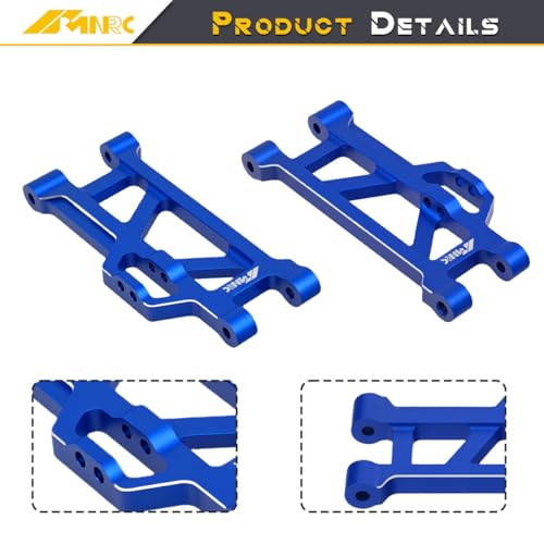 Alum Rear Lower Suspension a Arm for 1/16 Mini Maxx 4WD RTR RC Car Truck-107154-1 Upgrades Part Blue - color: Blue