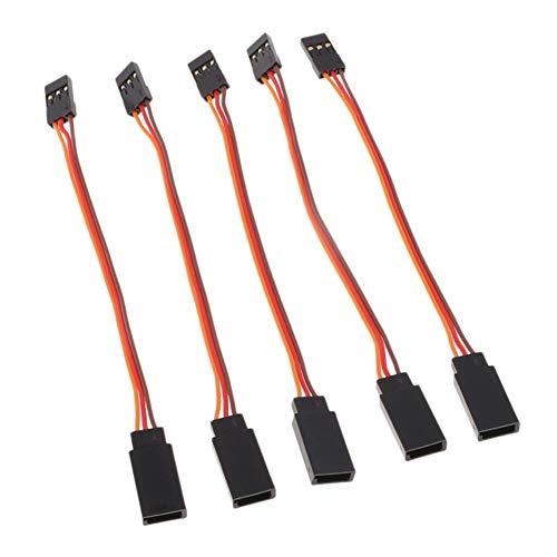 3-Pin Servo Extension Cable Cord 10cm/4'' 3.93 inch Female to Male Lead Wire Connector JR for RC Car Airplanes Remote Control (Pack of 10) - size: 10PCS 10cm/4''