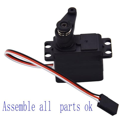 Blomiky 3 Wires 14701B Servo and 14702B Servo Saver Assembly Set for MJX 1/14 Scales H14BM 14209 14210 14301 14211 RC Trucks/ 14210 Servo