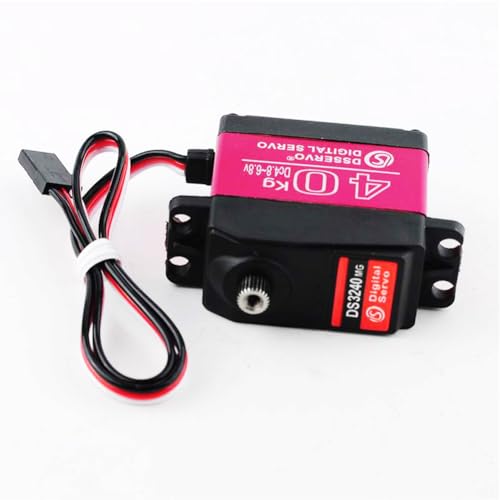 40KG Digital Servo High Speed Servo Motor 45 kg/cm Full Metal Gear Servo DS3240 for 1/8 1/10 1/12 Scale RC Boats and Cars (Control Angle 270°, Pack of 2) - style: 2PCS 40KG DS3240 - 270°