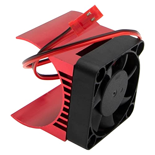 ShareGoo RC 40mm 42mm Motor Heatsink with Cooling Fan Electric Engine Heat Sink for 4074 4274 1515 1512 Motor Compatible with Arrma HSP Redcat HPI Traxxas 1/8 RC Car