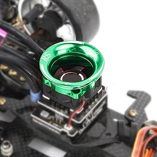 Unifizz ESC Metal Motor ESC Cooling Fan Cover Metal Fan Cover Air Inlet Cooling Channel Kit for 1/10 RC Sakura for Cherry D4 XIS HSP Drift Car Model Racing Car Cooling