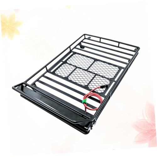 Car Roof Luggage Holder Rack Light Crawler Storage Shelf Simulation Climbing Vehicle Accessory for Outdoor Adventures - size: 24.80X14.10X2.30CM