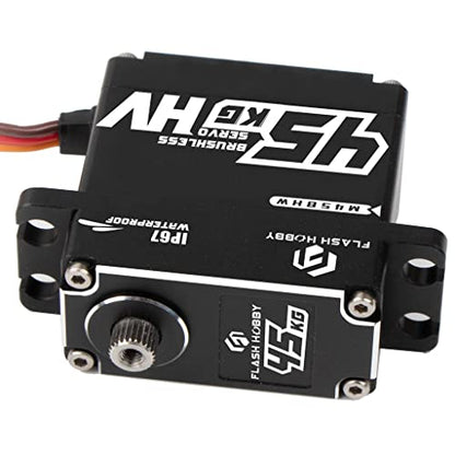 Waterproof 180 Degree Torque Digital Brushless Motor Servo RC Car Truck Robot Parts (M45BHW)