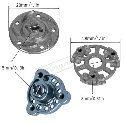 RC 48P 90T Spur Gear w/ 17T 19T 21T & Slipper Clutch Slipper Rebuild Kit Pressure Plate RC Upgrades Part for 1/10 Rustler/Stampede/Bandit 2WD VXL XL-5, Slash 2WD (VXL), Titanium - color: Titanium( 1 Set )